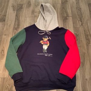 POLO BEAR THICK HOODY - SIZE LARGE
